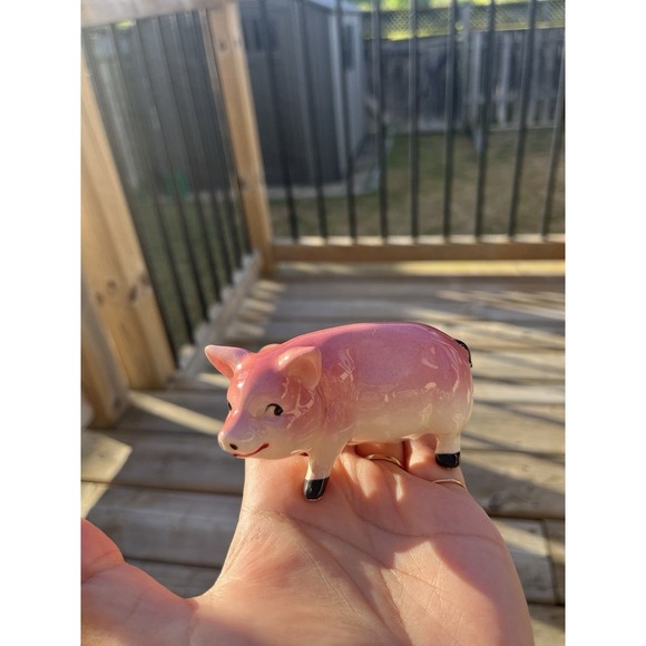 Farm Animals Mommy Pig Plus 9 Piglets Vintage Collectibles Ceramic Made In Japan - Picture 5 of 16